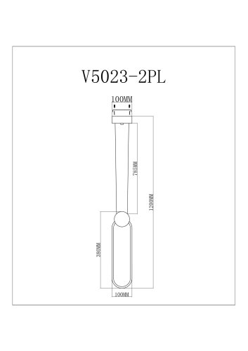 Светодиодный подвесной светильник Moderli V5023-2PL Store