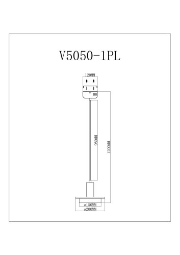 Светодиодный подвесной светильник Moderli V5050-1PL Solumn
