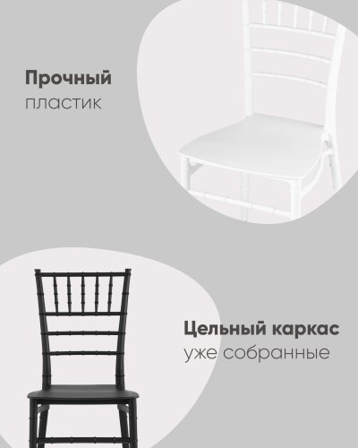 Стул Chiavari (Кьявари) пластик черный