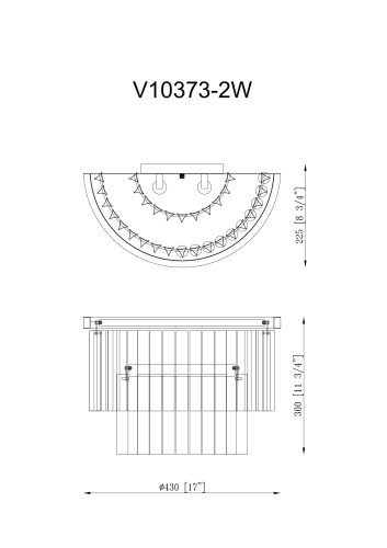Светильник настенный Moderli V10373-2W Avista