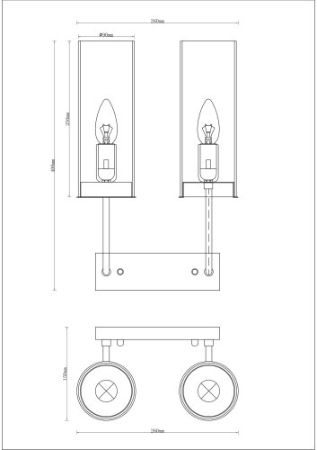 Бра Moderli V10022-2W Metric