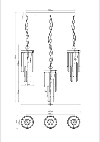 Подвесной светильник Moderli V10040-3P Stiland