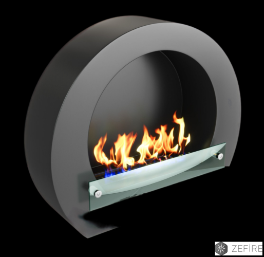 Биокамин Barrel черный