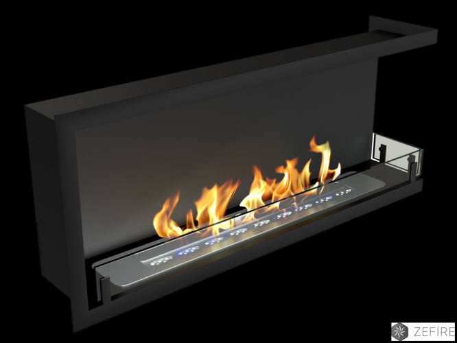 Биокамин Contour угловой 1100 правый (Estetic Flame)