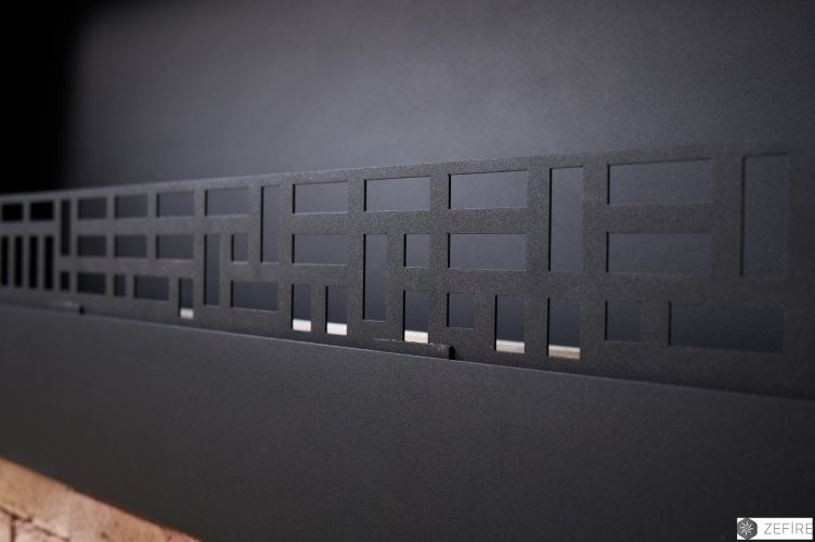 Решетка декоративная "Город" для биокамина Standart 800 для встраивания в портал