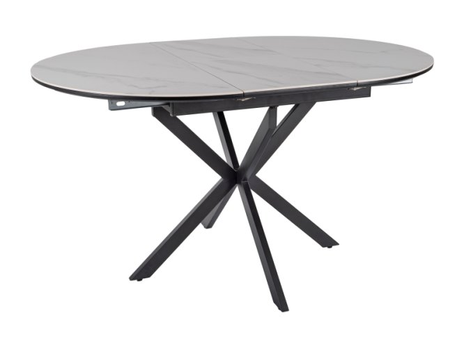 Стол обеденный Signal GASTON Ceramic 100 (белый/черный)