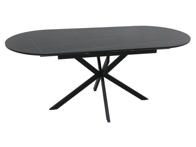 Стол обеденный Signal GASTON Ceramic 140 (черный/черный)