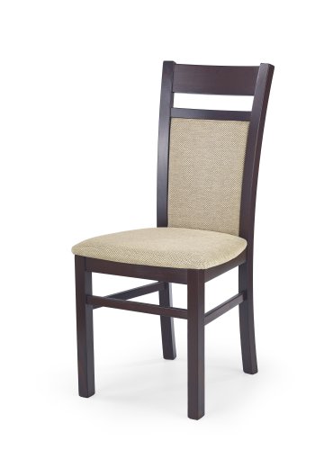 Стул кухонный Halmar GERARD 2 (темный орех/t.beige)