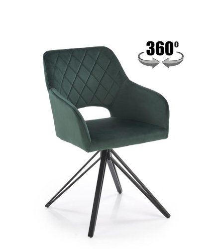 Стул кухонный Halmar K535 (зеленый/черный)
