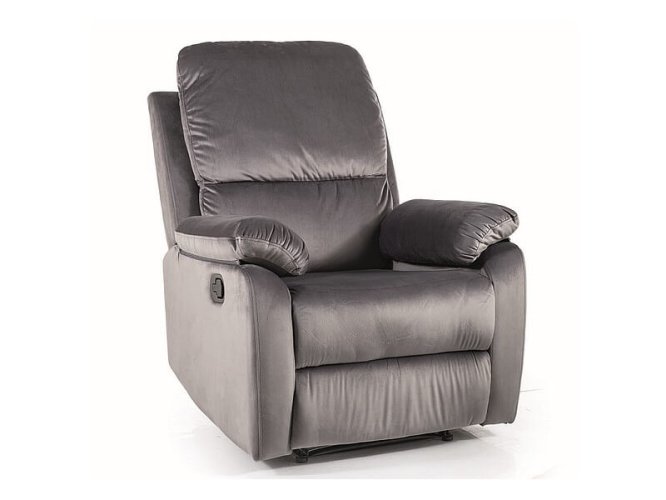 Кресло Signal SPENCER 1 VELVET раскладное (серый)