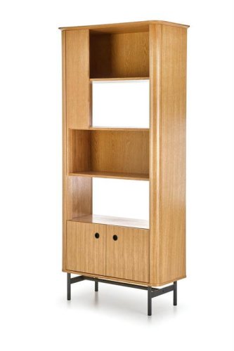 Стеллаж Halmar SMART REG-1 (дуб натуральный/черный)