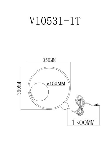 Лампа настольная Moderli V10531-1T Toledo