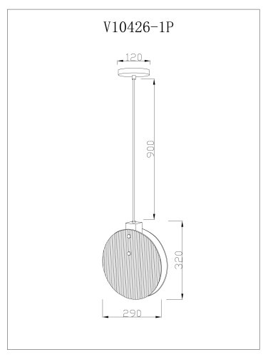 Светильник подвесной Moderli V10426-1P Bari