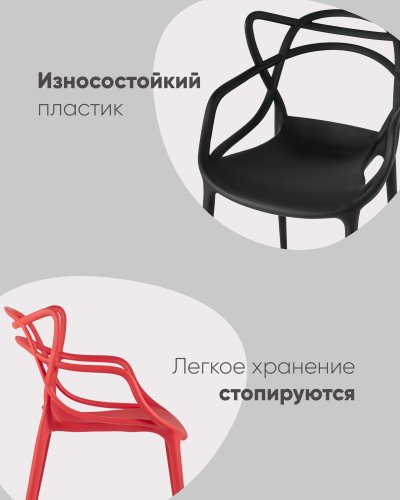 Стул Masters (Мастерс) пластик черный