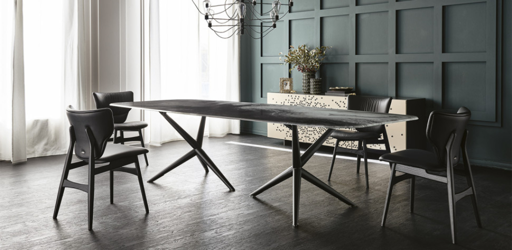 Стол в столовую Cattelan italia Atlantis Crystalart