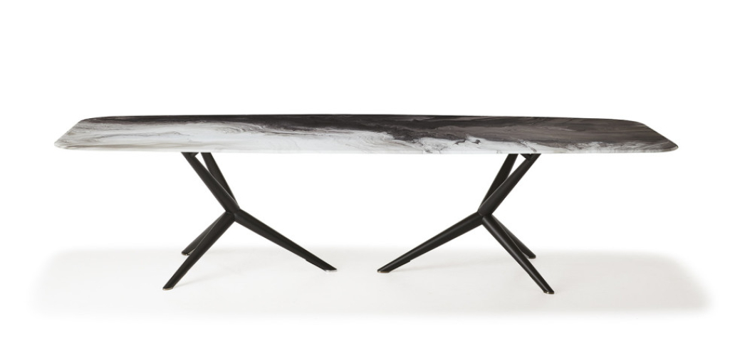 Стол в столовую Cattelan italia Atlantis Crystalart