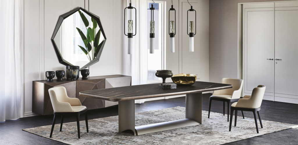Стол в столовую Cattelan italia Dragon Keramik Premium