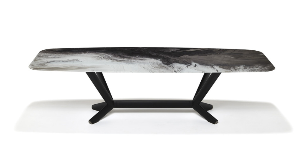 Стол в столовую Cattelan italia Planer Crystalart