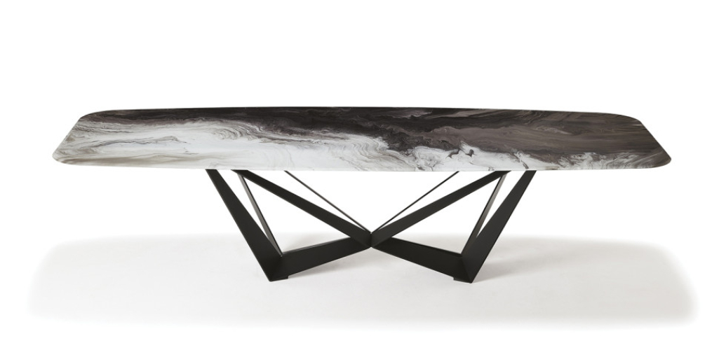 Стол в столовую Cattelan italia Skorpio Crystalart