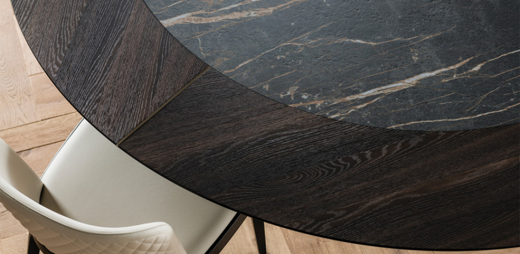Стол в столовую Cattelan italia Skorpio Ker-Wood Round