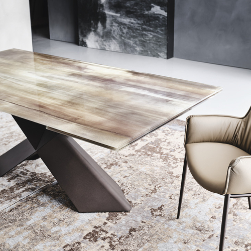 Стол в столовую Cattelan Italia Tyron Crystalart Drive