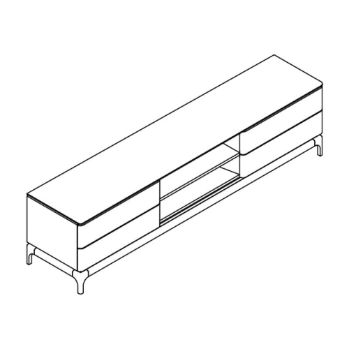 Тумба под TV Mod Interiors Calpe 180 x 39,5 x 45h nc102694