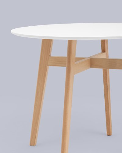 Стол обеденный Target Circle 90*90 белый
