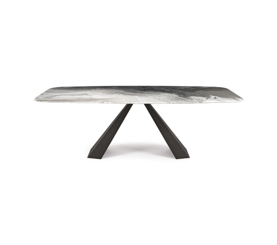 Стол в столовую Cattelan italia Eliot Crystalart
