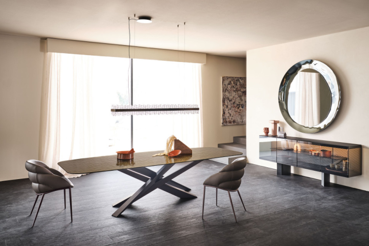 Стол в столовую Cattelan italia Lancer Moonglas