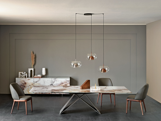 Стол в столовую Cattelan italia Premier Crystalart Drive