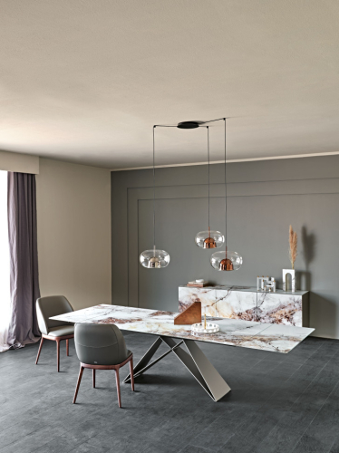Стол в столовую Cattelan italia Premier Crystalart Drive
