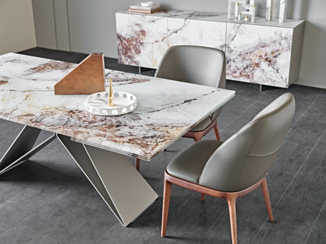 Стол в столовую Cattelan italia Premier Crystalart Drive