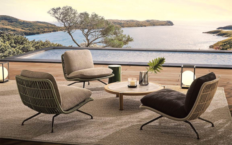 Кресло Minotti Pattie Cord Outdoor