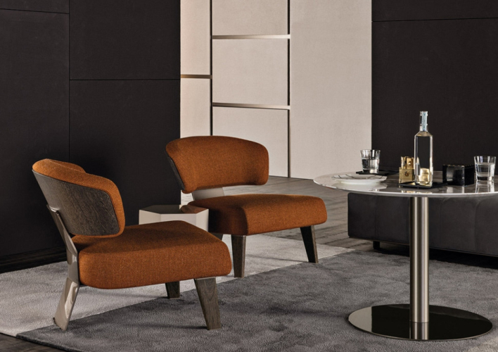 Кресло Minotti Reeves Wood