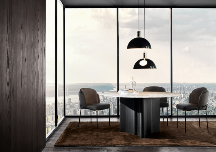 Стул в столовую Minotti Fil Noir