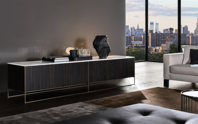 Тумба Minotti Calder Bronze