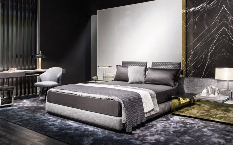 Кровать Minotti Yang Bed