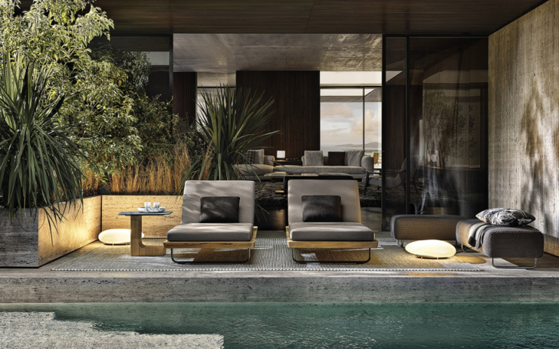 Шезлонг Minotti Sunray