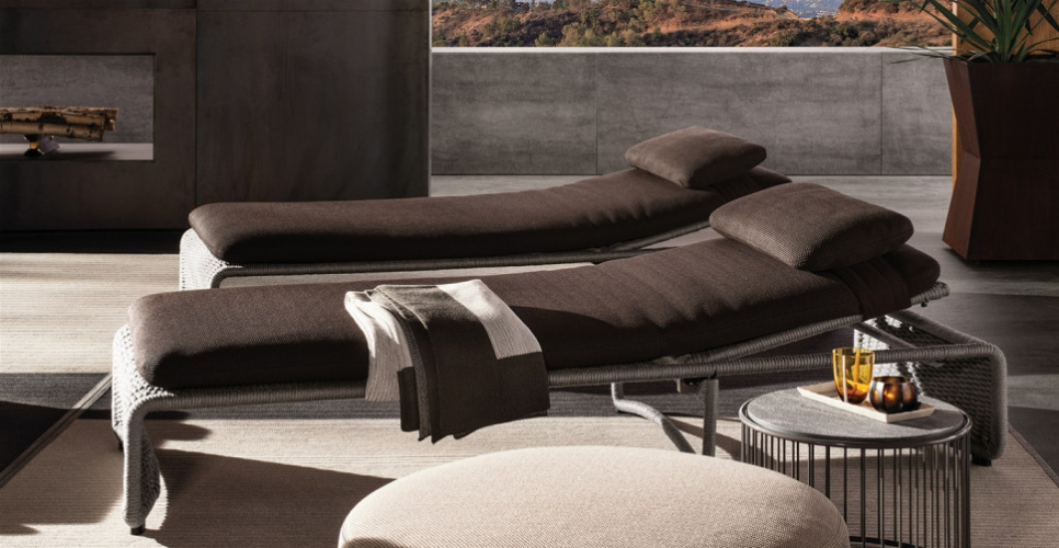 Шезлонг Minotti Halley Outdoor