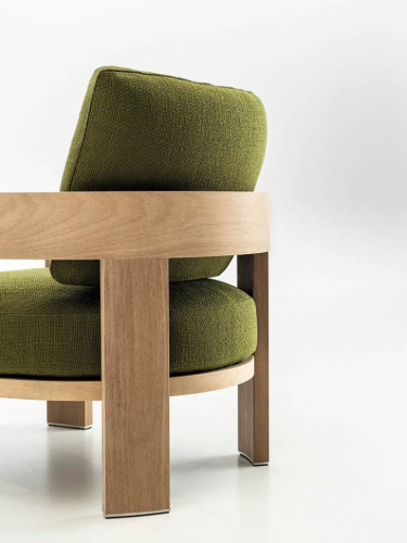 Кресло Minotti Warhol Iroko Nature
