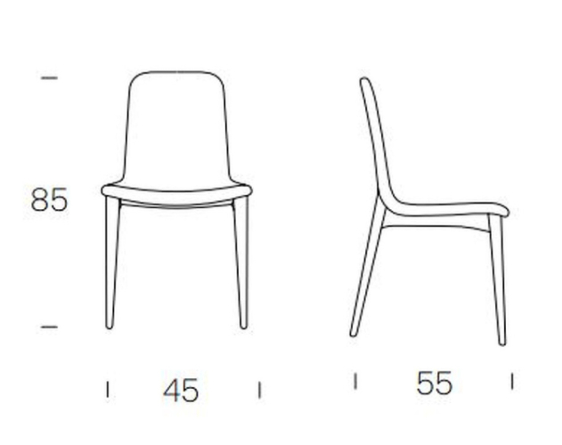 Стул Aralia Tonin Casa Modern 45 x 55 x 85h nc53761