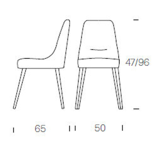 Стул Juliette Tonin Casa Modern 50 x 65 x 96h nc57098