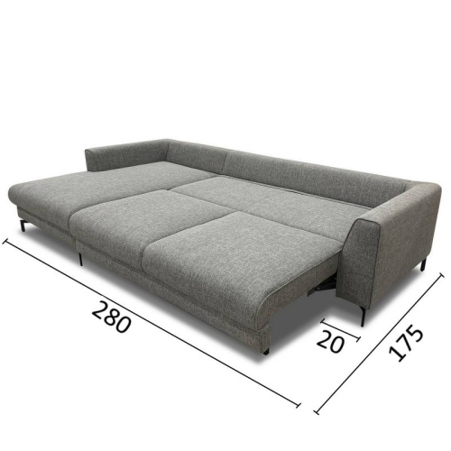 Угловой диван-кровать Boston Nice (c оттоманкой) Mod Interiors Selection 280 x 102/175 x 88h nc91828