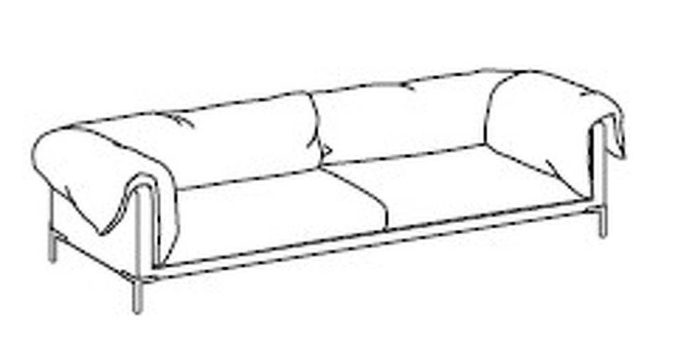Подушка Ditre Italia Sofa Collection 55 x 10 x 55h nc93285