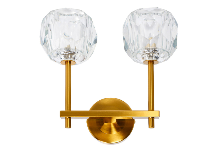 Бра DECO латунь с 2мя стеклянными плафонами K2KR0934W-2
