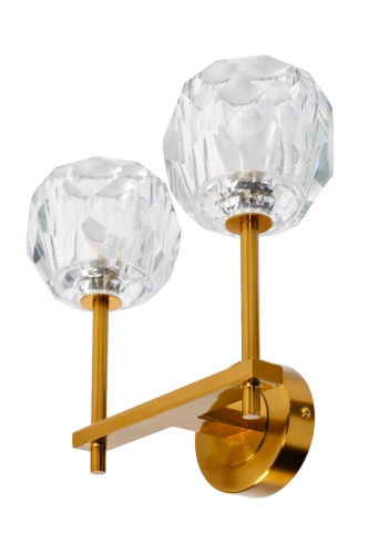 Бра DECO латунь с 2мя стеклянными плафонами K2KR0934W-2