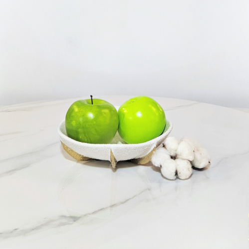 Чаша Round golden scale fruit bowl