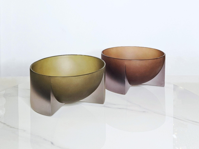 Чаша Transparent Green bowl