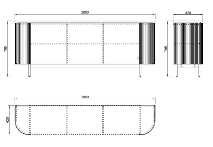 Комод Scala 77IP-CH2072