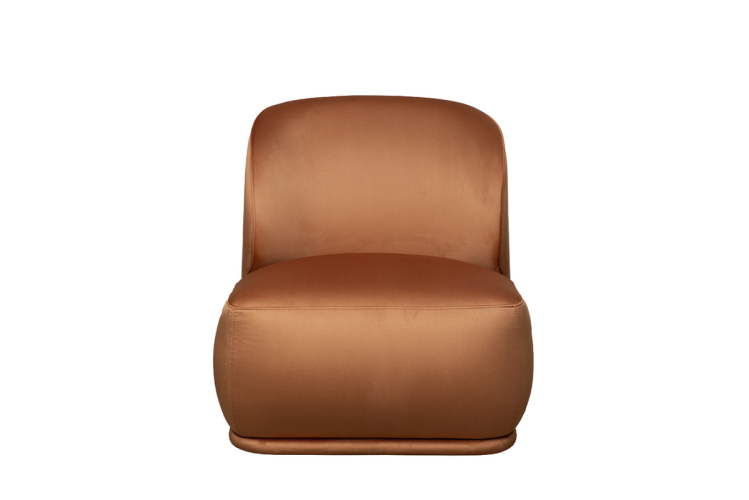 Кресло Capri Basic велюровое терракотовое CAPRI BASIC-Colt006-TER
